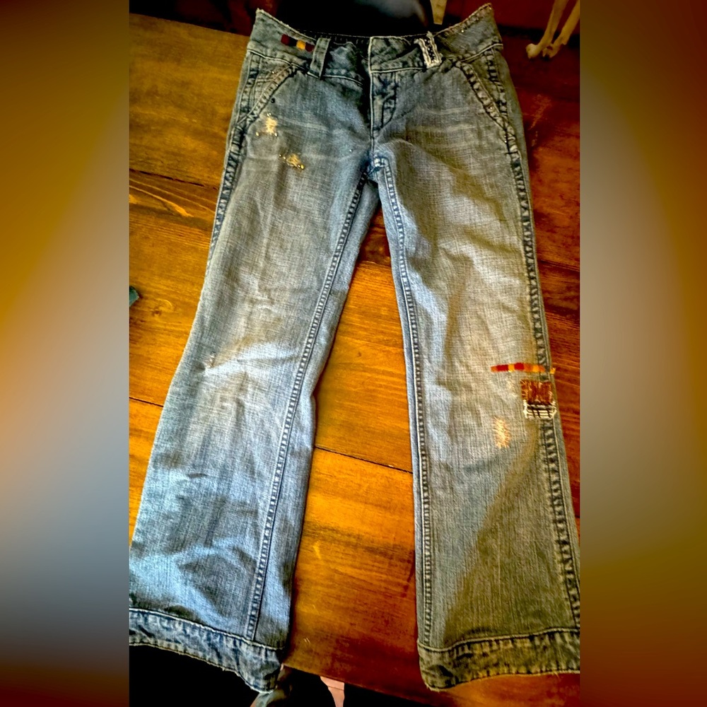 FREE PEOPLE CUTE PATCHY JEANS 28